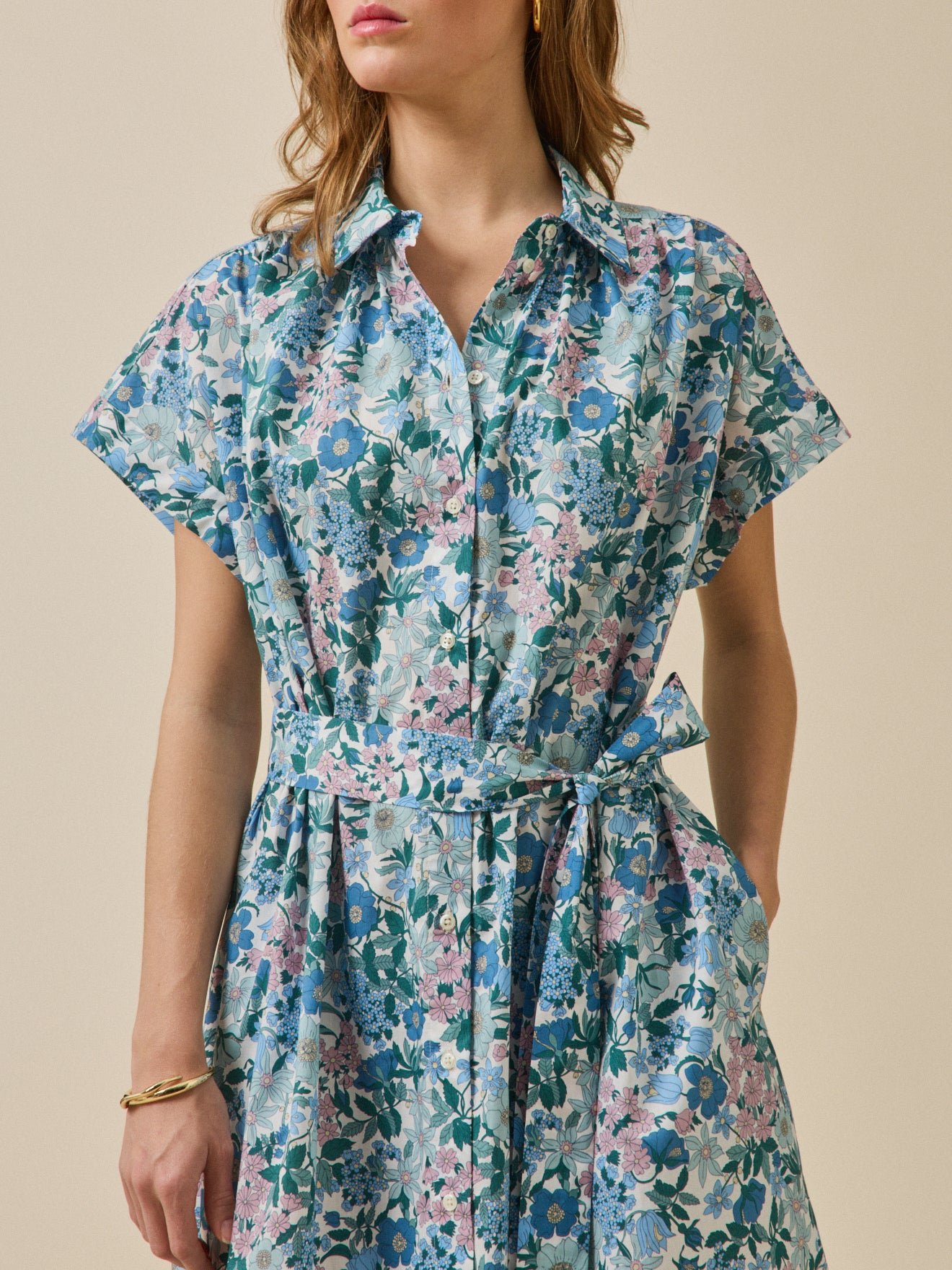 Women's sleeveless dress made with Liberty fabric - The Limited Collection - Image 3