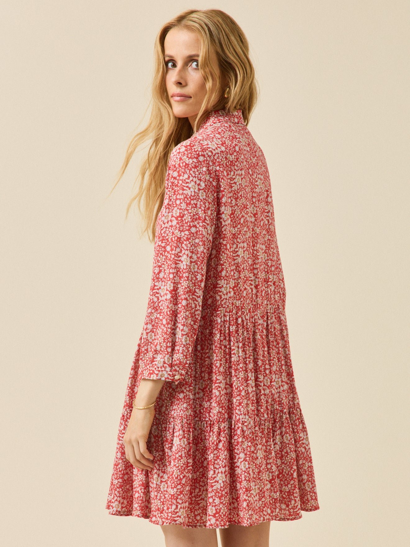 Women's short, ruffled dress made with Liberty fabric - The Limited Collection - Image 2