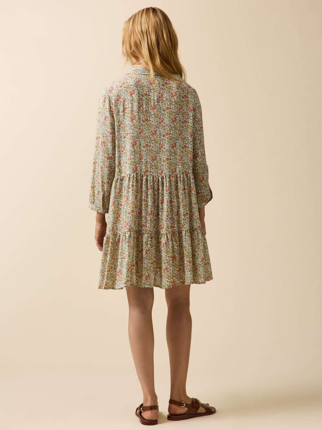 Women's short, ruffled dress made with Liberty fabric - The Limited Collection - Image 2