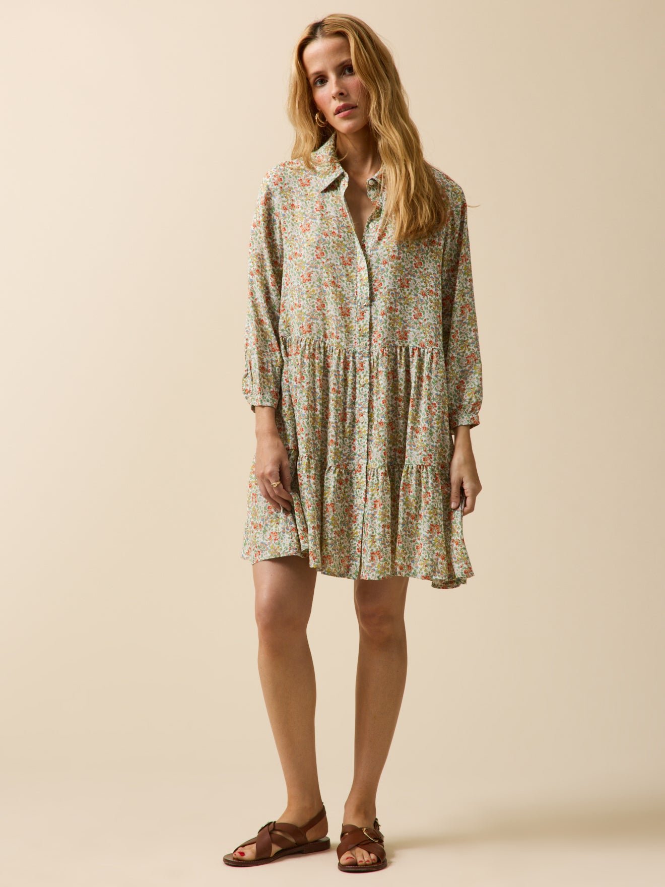 Women's short, ruffled dress made with Liberty fabric - The Limited Collection - Image 6