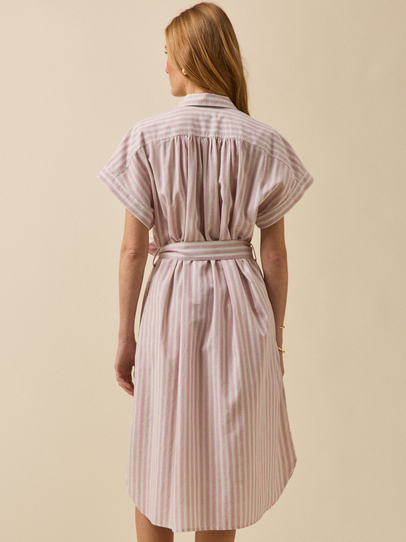 Women's striped sleeveless dress - Image 2