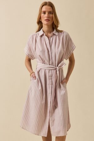 Women's striped sleeveless dress