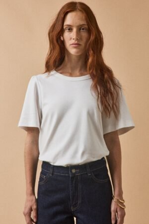 Women's organic cotton T-shirt with short sleeves