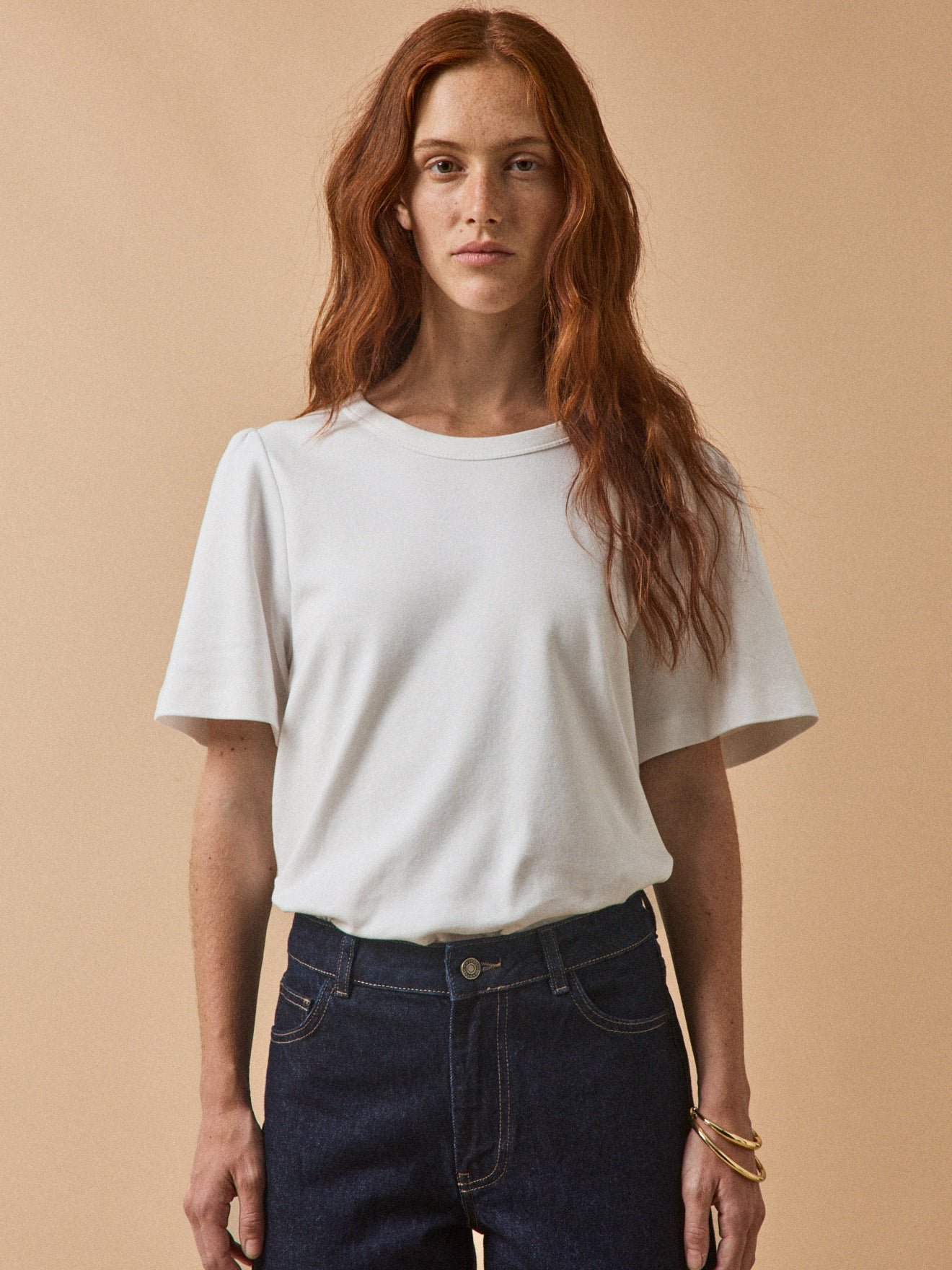 Women's organic cotton T-shirt with short sleeves