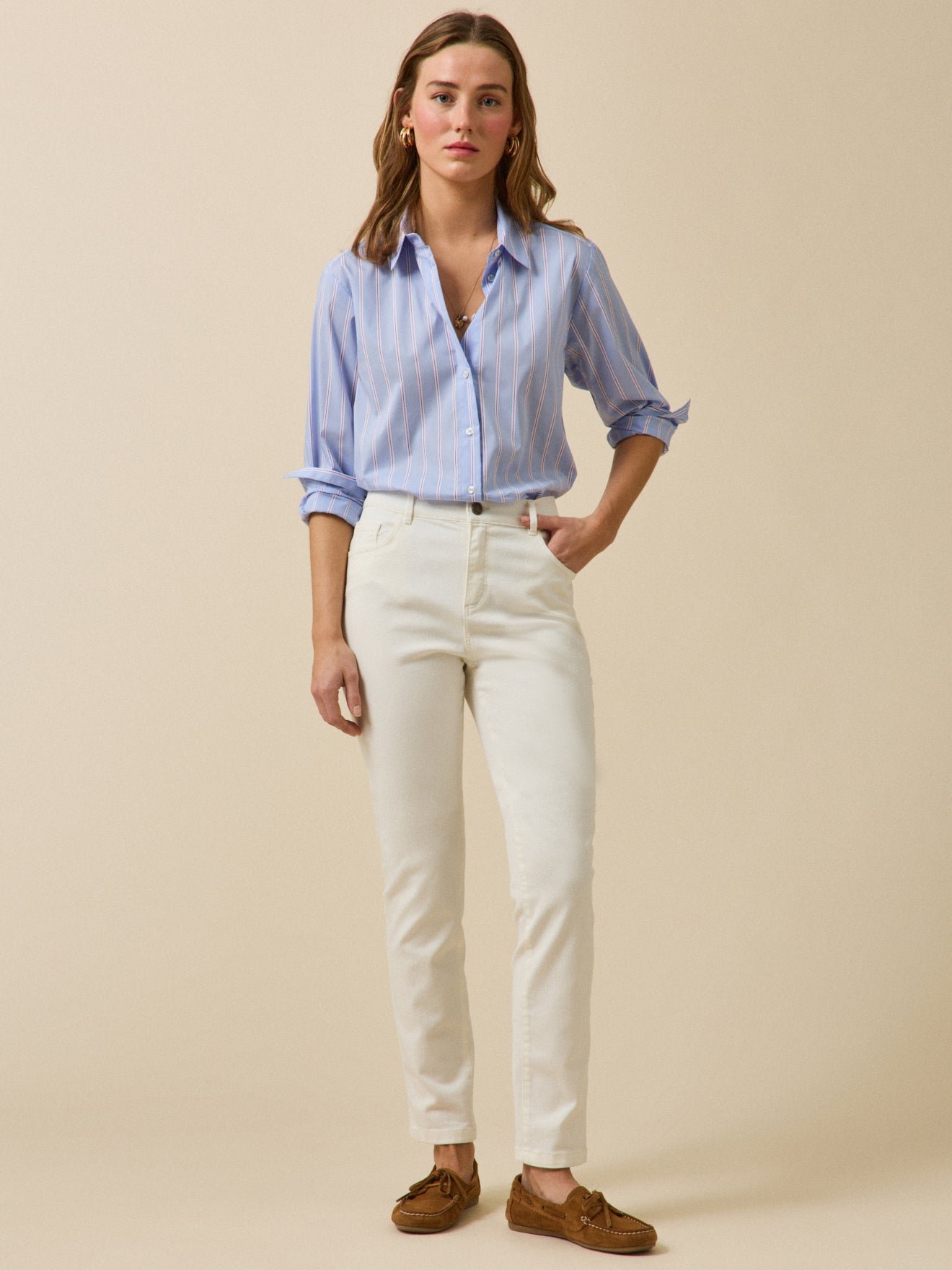 Women's slim-leg organic cotton Aurelie jeans - Image 5