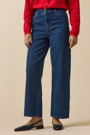 Women's wide-leg organic cotton Emilie jeans