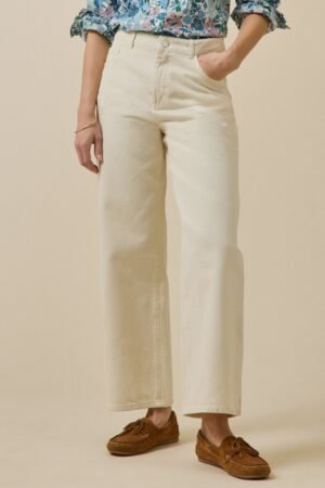 Women's wide-leg organic cotton Emilie jeans