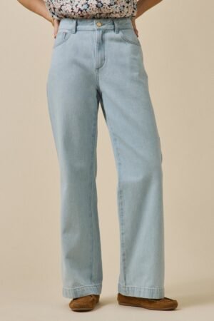 Women's flared organic cotton Manon jeans