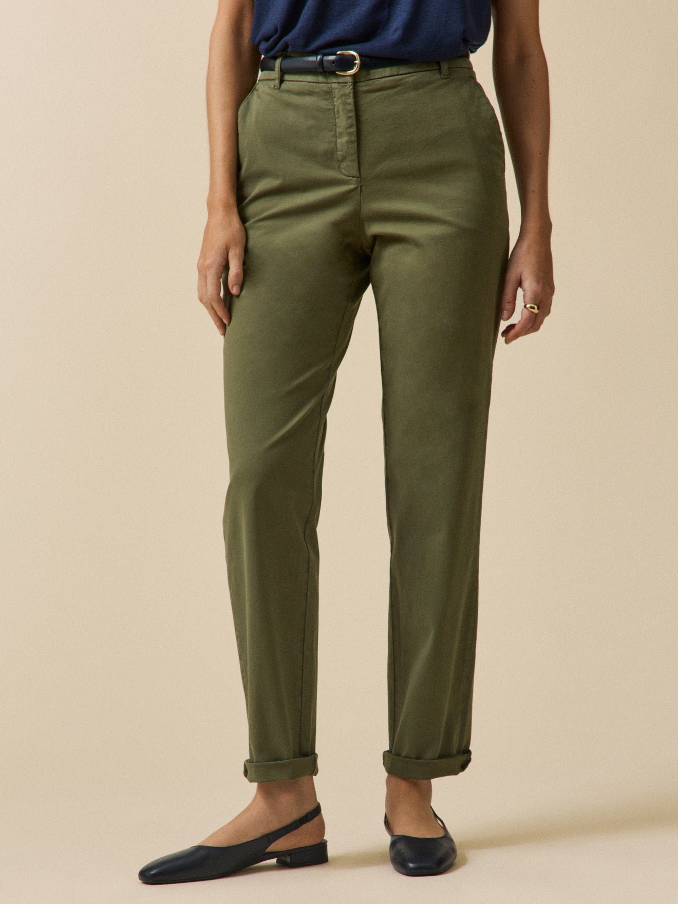 Women's organic cotton Noemie chinos