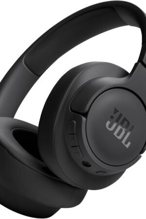 720BT - Wireless Over-Ear Headphones with JBL Pure Bass Sound, Bluetooth 5.3, Up to 76H Battery Life and Speed Charge, Lightweight, Comfortable and Foldable Design (Black)