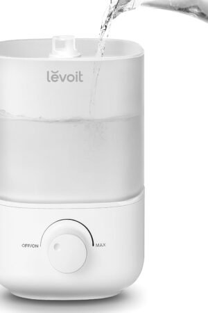 Top Fill Humidifiers for Bedroom, 2.5L Tank for Large Room, Easy to Fill & Clean, 28dB Quiet Cool Mist Air Humidifier for Home Baby Nursery & Plants, Auto Shut-off for Safety, 25H