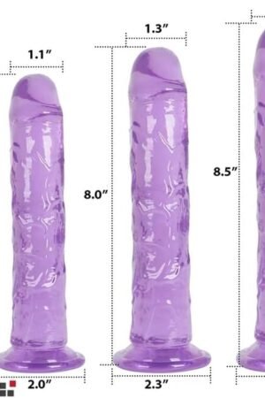 Anal Dildo - Realistic Jelly Suction Cup Dildo, Waterproof Cock Veined G Spot Dildo Dong for Women Pleasure, Body Safe Real Feel Dildo Anal Sex Toy for Hands-Free Play