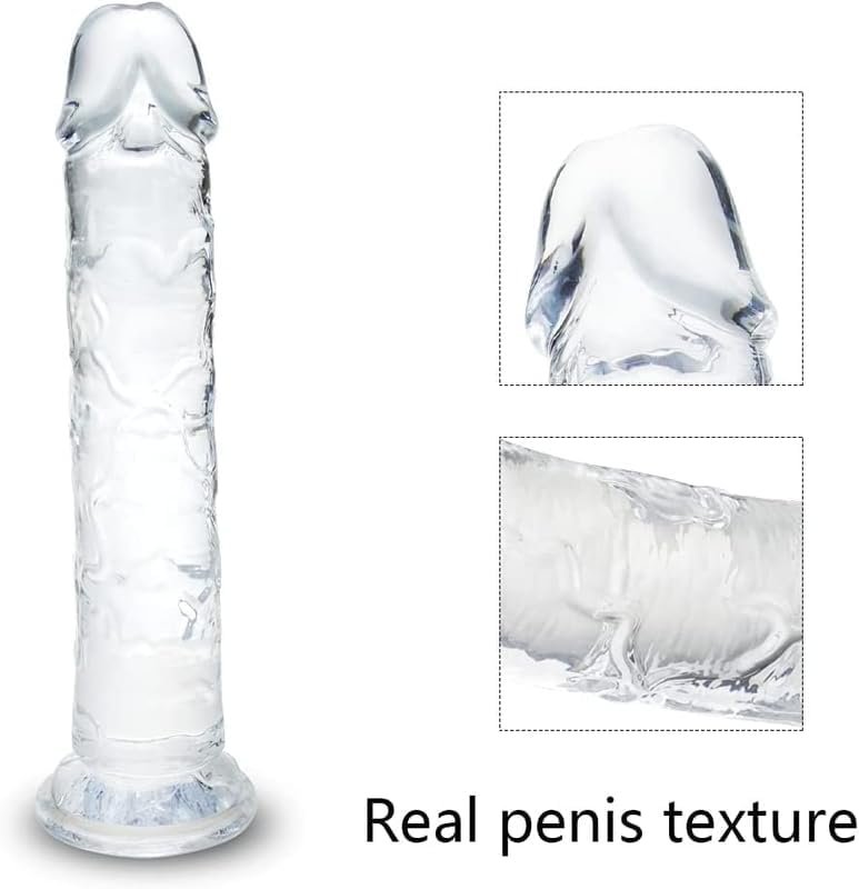 Anal Dildo - Realistic Jelly Suction Cup Dildo, Waterproof Cock Veined G Spot Dildo Dong for Women Pleasure, Body Safe Real Feel Dildo Anal Sex Toy for Hands-Free Play - Image 7