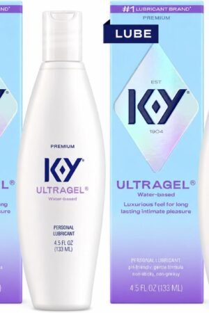 Ultragel Premium Water-Based Body Friendly Formula 4.5 Fl Oz. Personal Lubricant for Wetter Sex for Men, Women and Couples & Safe to Use with Silicone Toys