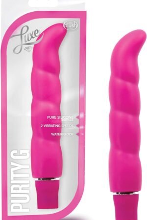Blush Sex Toys for Women - Luxe Purity 6.25" Silicone G-Spot Vibrator - UltraSilk Smooth 10 Vibrating Mode Massager for Nipple Clit & Anal Stimulation - Sexual Pleasure Tools for Female Couples - Pink
