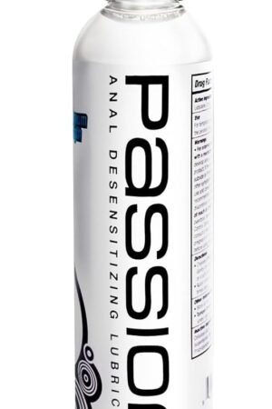 Passion Anal Desensitizing Lube, 8.25 Fl Oz - Maximum StrengthNatural Water-Based Lubricant for Comfortable Use, Long-Lasting Formula, Non-Staining & Easy to Clean