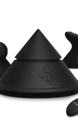 The Cowgirl Cone Vibrator Sex Machine Remote or App Control with 2 Attachments, Rechargable, Waterproof, Vibrator Adult Toys
