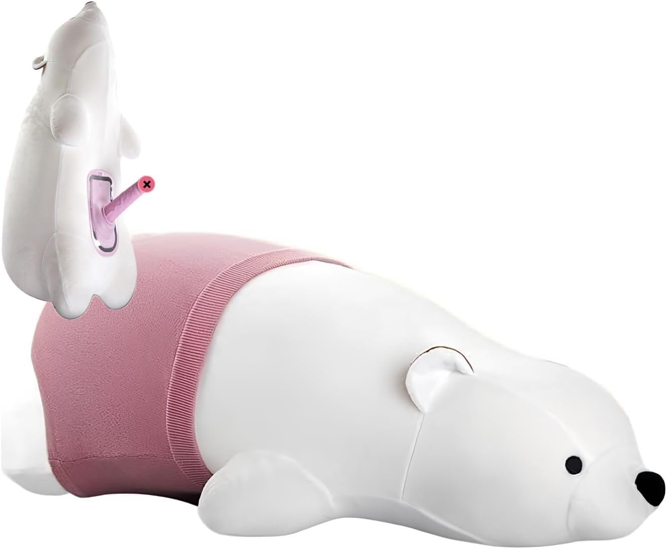Bear Plush Dildo Sex Machine, Automatic Thrusting Dildo Vibrator Bear Pillow for Women Sex, Adult Sex Toy Pillow with Heating Function