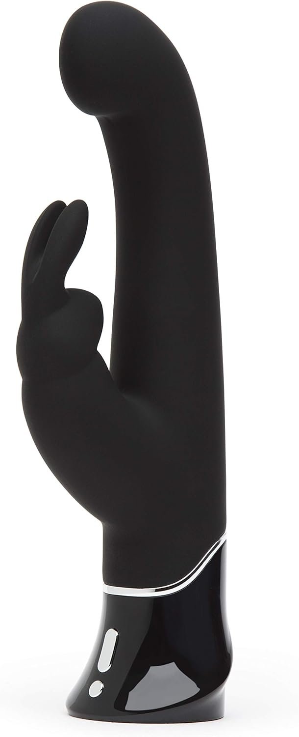 Fifty Shades of Grey Greedy Girl Rabbit Vibrator | 5.5 Inch Silicone G Spot Vibrator for Women | Vibrating Dildo Dual Stimulation Adult Sex Toy | Waterproof Personal Massager | Gifts for Women | Black
