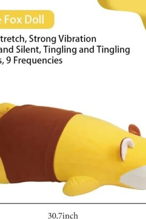 Fox Plush Dildo Sex Machine, Automatic Thrusting Dildo Vibrator Fox Pillow for Women Sex, Adult Sex Toy Pillow with Heating Function
