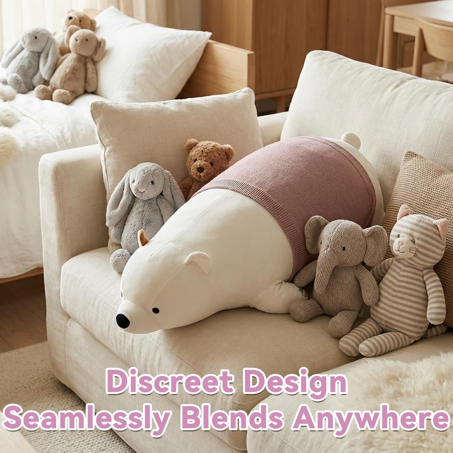 Bear Plush Dildo Sex Machine, Automatic Thrusting Dildo Vibrator Bear Pillow for Women Sex, Adult Sex Toy Pillow with Heating Function - Image 6