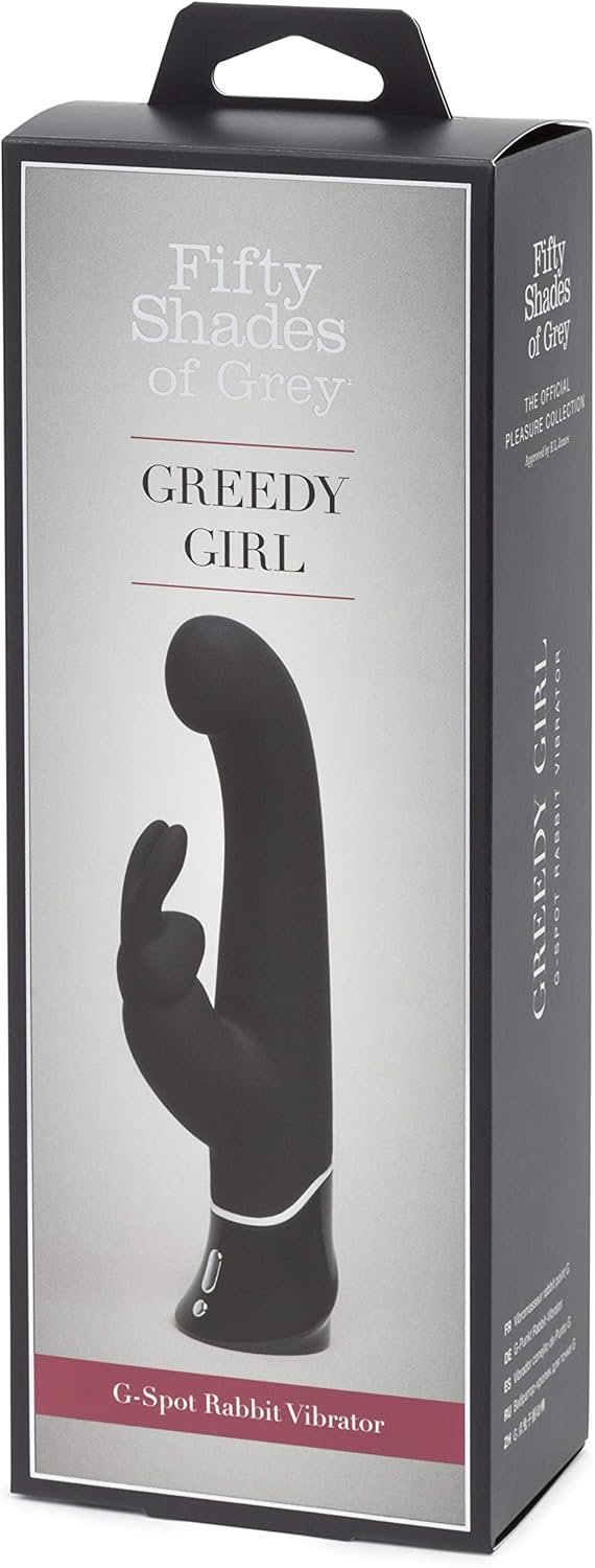 Fifty Shades of Grey Greedy Girl Rabbit Vibrator | 5.5 Inch Silicone G Spot Vibrator for Women | Vibrating Dildo Dual Stimulation Adult Sex Toy | Waterproof Personal Massager | Gifts for Women | Black - Image 4