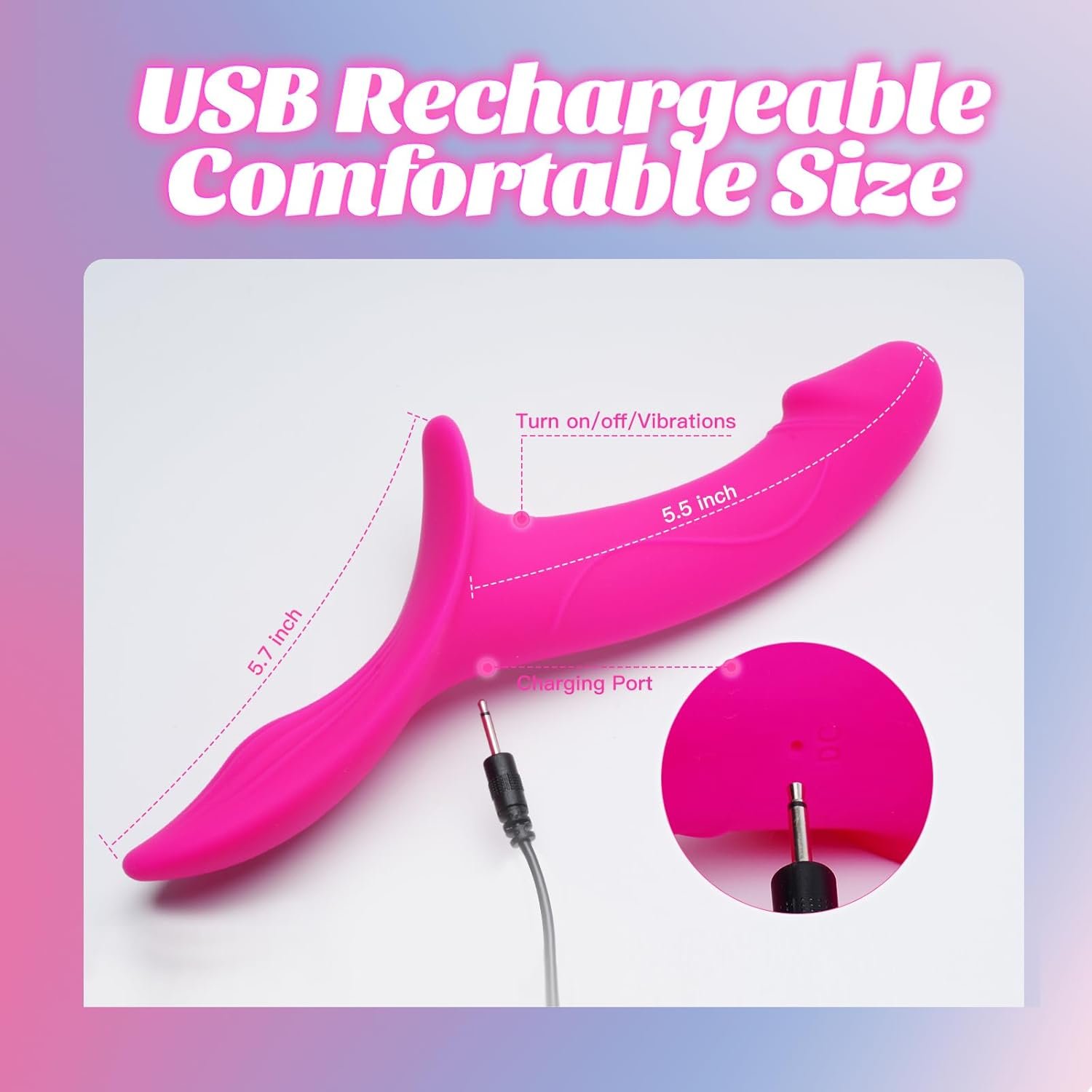 Strap On Dildo Harness Lesbian Adult Sex Toys & Games Vibrator, APP Adult Toys Dildos with 9 Vibrations G Spot Clit Stimulation Wearable Vibrators, Strapon Vibradores Couples Women Sex Toys Vibrating - Image 4