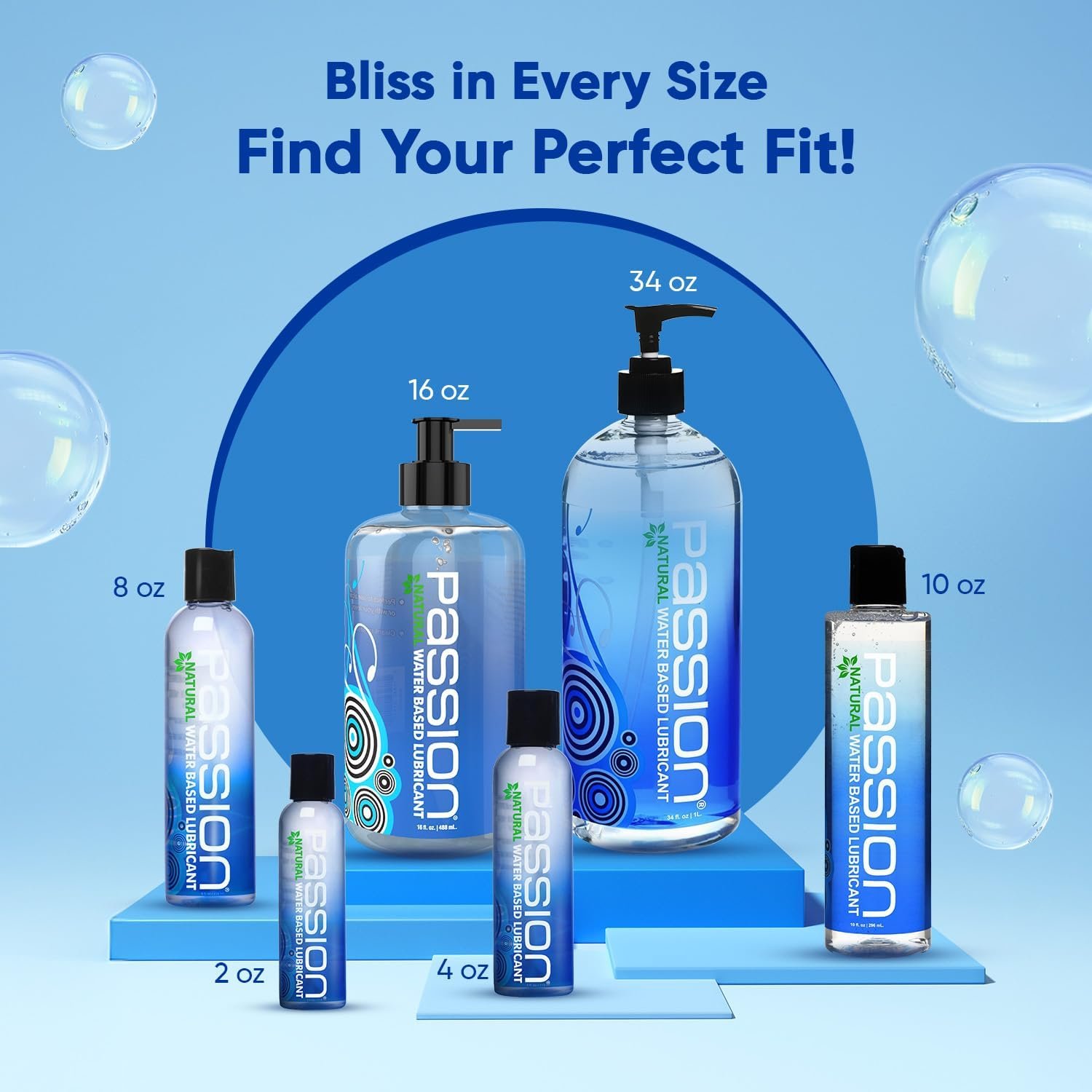 Passion Natural Water-Based Personal Lubricant, 16 Fl Oz - Premium, Non-Sticky, Easy-to-Clean Formula for Smooth, Comfortable Use - Image 2