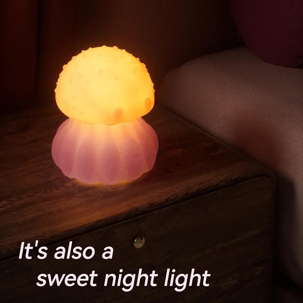 Rainbow LED Jellyfish Tongue Vibrator - 10 Licking & 10 Vibration Modes Clit Sucker, Quiet Adult Toy with Night Light, Waterproof Sex Toy for Women - Image 4