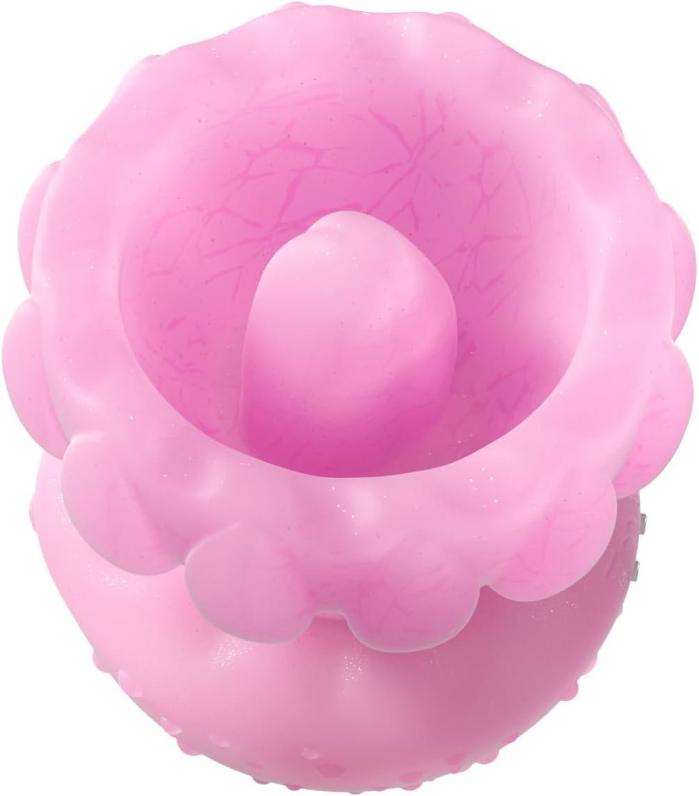Rainbow LED Jellyfish Tongue Vibrator - 10 Licking & 10 Vibration Modes Clit Sucker, Quiet Adult Toy with Night Light, Waterproof Sex Toy for Women